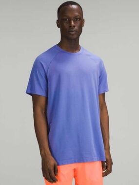 Lululemon Metal Vent Tech Short Sleeve Shirt Tee Top Velvet Dust Wild Indigo XL